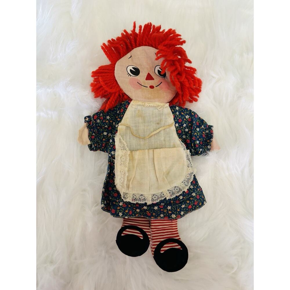Raggedy Ann Cosmetic Purse Cloth Bobbs Merrill 1977‎